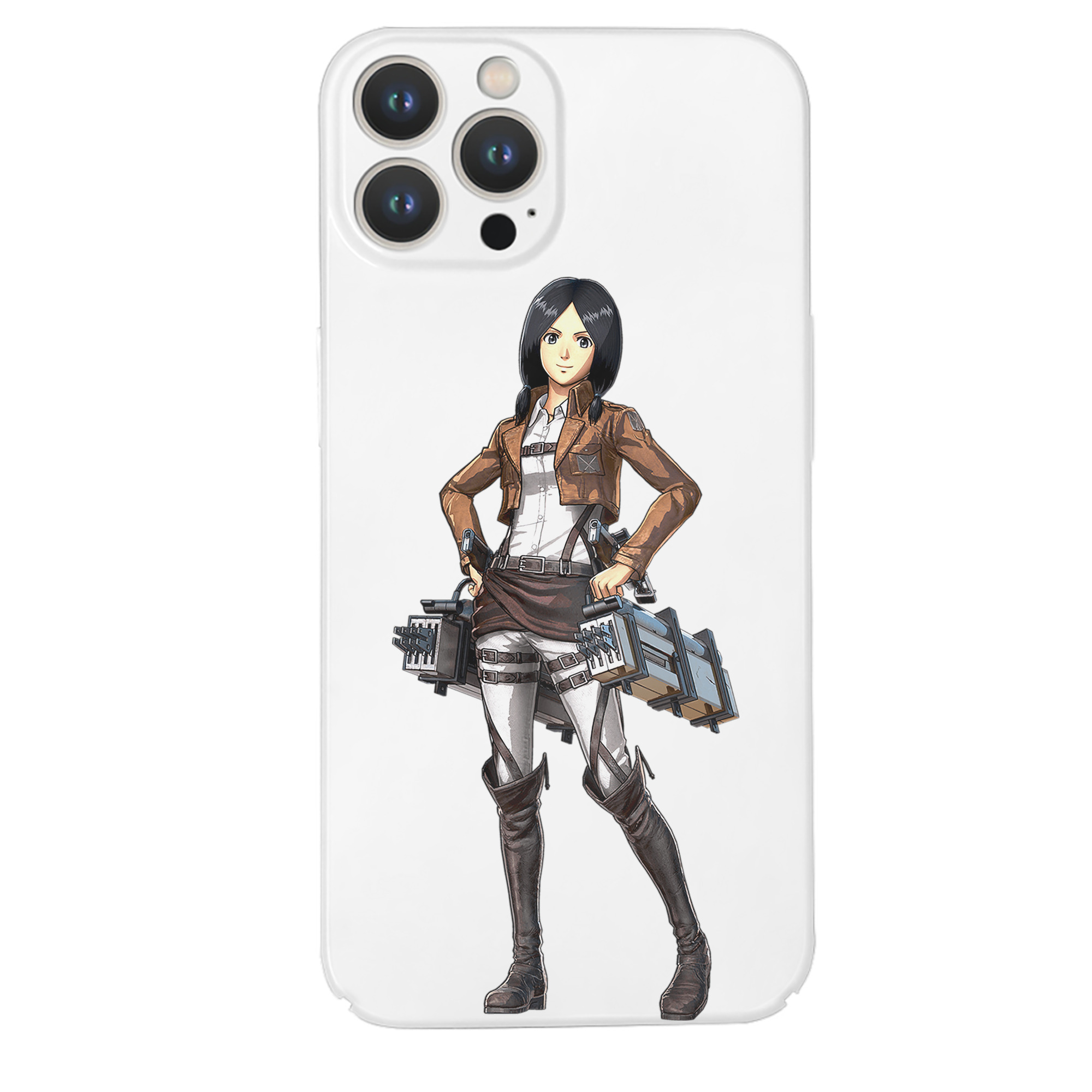 （画像用） 進撃の巨人 ミカサ·アッカーマン Attack on Titan Mikasa Ackerman 【iPhone 14シリーズ対応】ハードケース